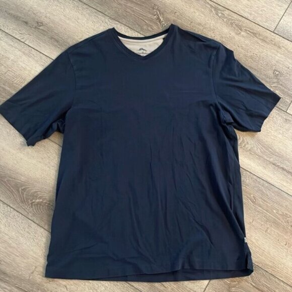Tommy Bahama navy blue top size Large - Picture 4 of 5